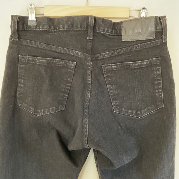 Eddie Bauer Straight Leg Specially Dyed Jeans Men’s 34x32 Black Denim Stretch - Picture 4 of 11